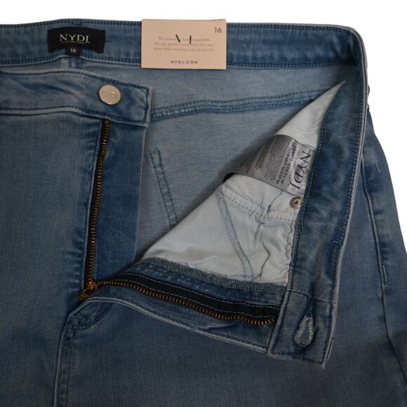 NYDJ Womens 16 Crop High Waist Slim Bootcut Jeans in Lustre NEW - Picture 9 of 15